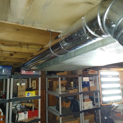 HVAC ductwork serviced by Americool Heating and Cooling