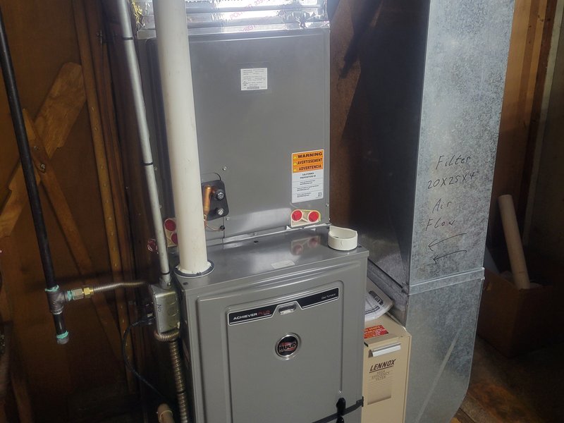New furnace installation by Americool Heating and Cooling